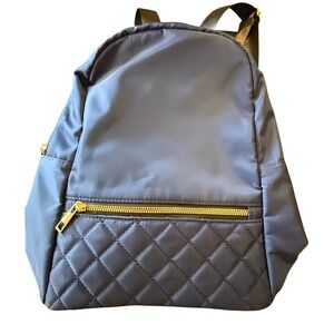 ALFA BAGS Classic Collection Navy Blue Nylon Quilted Front‎ Backpack AWH0008